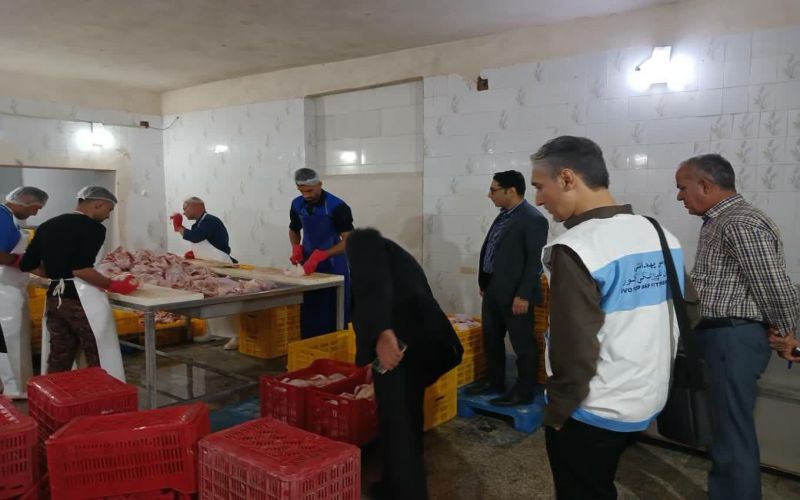 بازرسی ویژه از کشتارگاه طیور «مرغ جنوب» در بوشهر جهت کنترل وضعیت توزیع مرغ گرم بوشهر